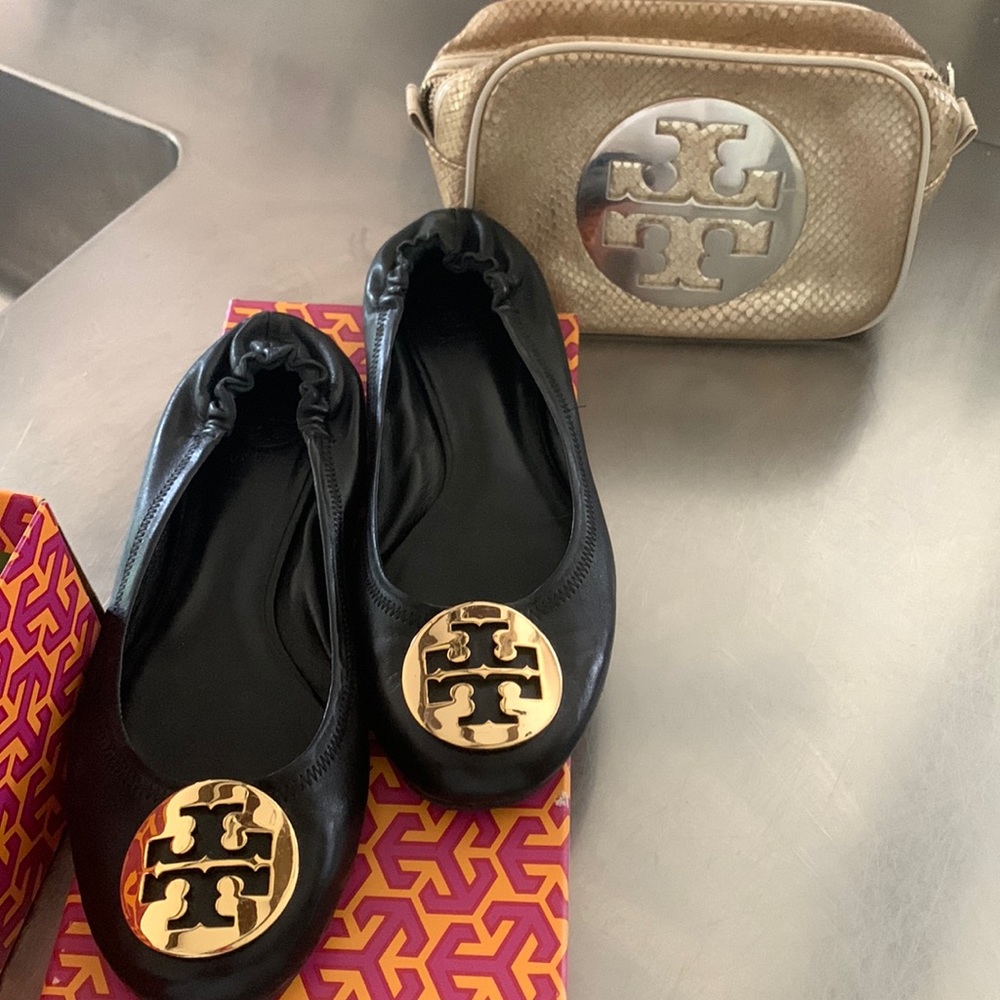 OG Tory Burch Leather Minnie Ballet Flat Loafer